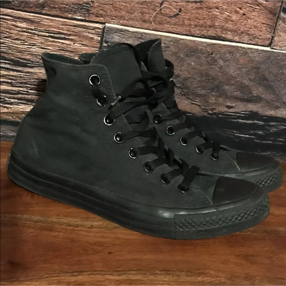 Converse Other - Men’s Black Out Converse Chuck Taylor  high tops 7